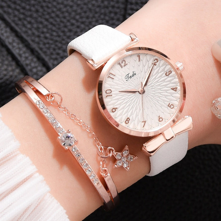 Relógio Feminino Luxury + Bracelete (Conjunto)